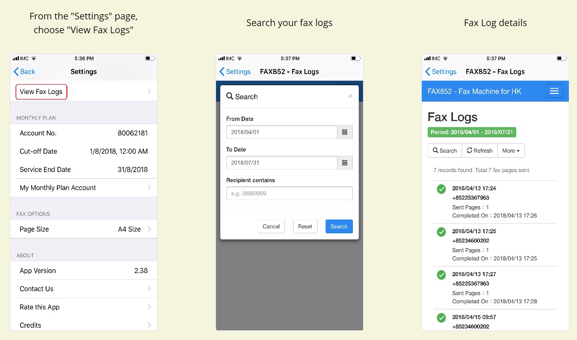 FAX852 Fax Machine for Hong Kong